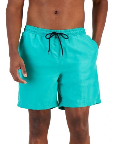 Men's Quick-Dry Performance Solid 7" Swim Trunks PD07 $13.74 Swimsuits