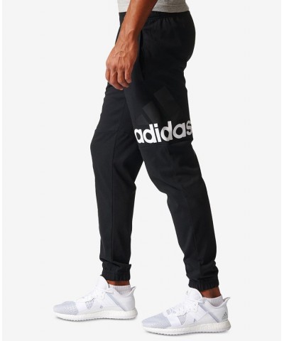 Men's Essentials Jersey Pants Black/White $19.24 Pants