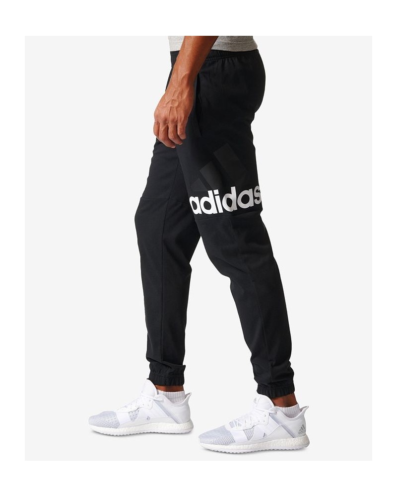 Men's Essentials Jersey Pants Black/White $19.24 Pants