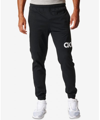 Men's Essentials Jersey Pants Black/White $19.24 Pants