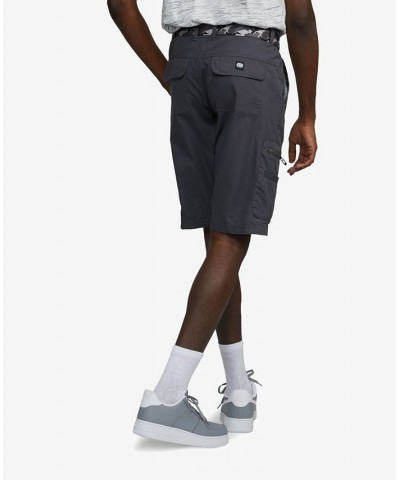 Men's Zippity Do Dah Cargo Shorts with Removable Belt, 2 Piece Set Gray $27.88 Shorts