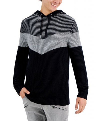 Men's Colorblocked Hoodie Sweater PD01 $19.62 Sweaters