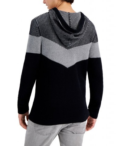 Men's Colorblocked Hoodie Sweater PD01 $19.62 Sweaters