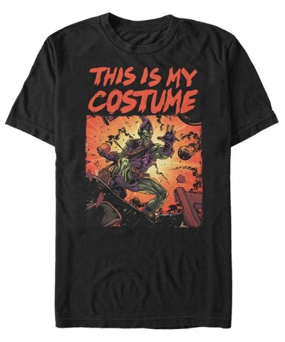 Marvel Men's Classic Green Goblin Halloween Costume Short Sleeve T-Shirt Black $18.54 T-Shirts