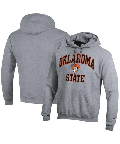 Men's Heather Gray Oklahoma State Cowboys High Motor Pullover Hoodie $29.40 Sweatshirt