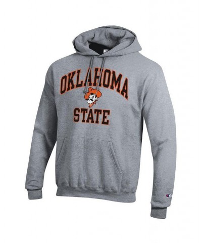 Men's Heather Gray Oklahoma State Cowboys High Motor Pullover Hoodie $29.40 Sweatshirt