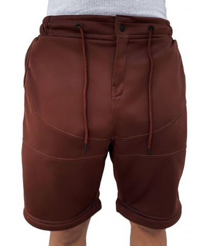 Men's Relaxed-Fit Tracksuit Pants with Zip-Off Legs Brown $67.32 Pants