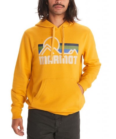 Men's Coastal Hoodie Pullover Sweatshirt Gold $22.54 Sweatshirt