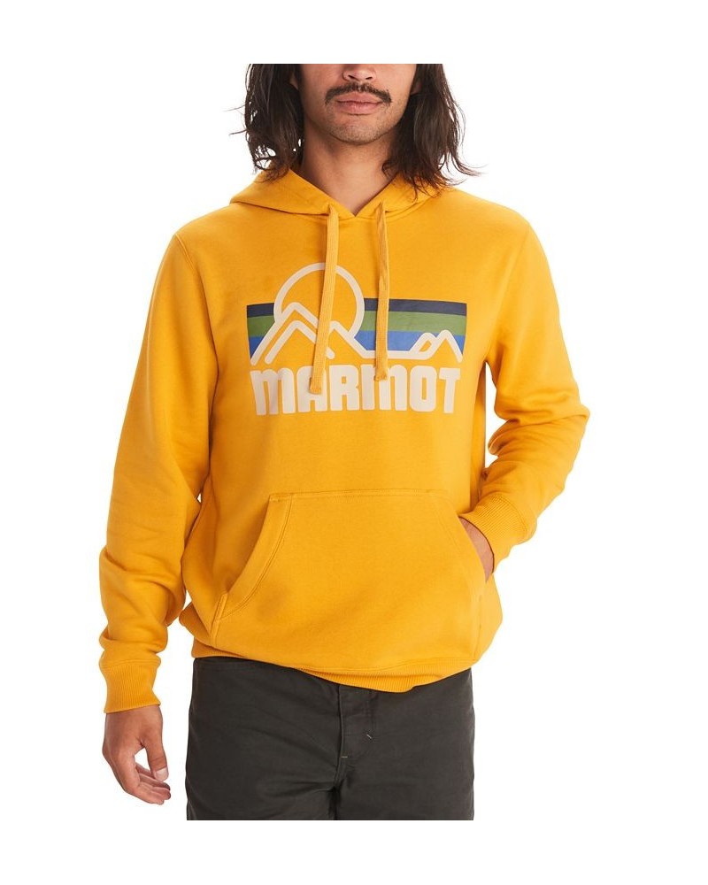 Men's Coastal Hoodie Pullover Sweatshirt Gold $22.54 Sweatshirt