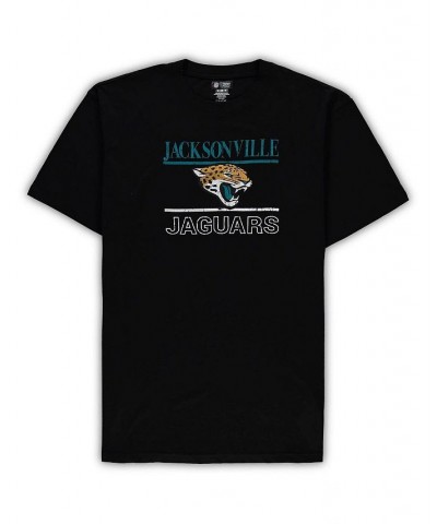 Men's Black, Charcoal Jacksonville Jaguars Big and Tall Lodge T-shirt and Pants Sleep Set $34.44 Pajama