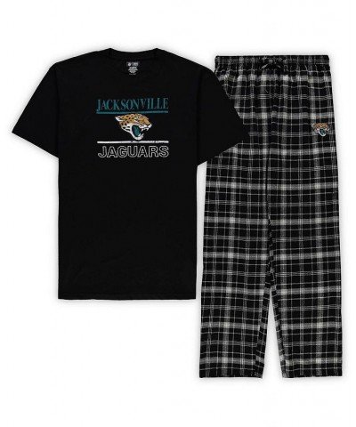 Men's Black, Charcoal Jacksonville Jaguars Big and Tall Lodge T-shirt and Pants Sleep Set $34.44 Pajama