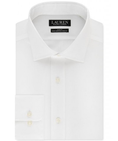 Men's Ultraflex Stretch Slim Fit Dress Shirt White $24.21 Dress Shirts