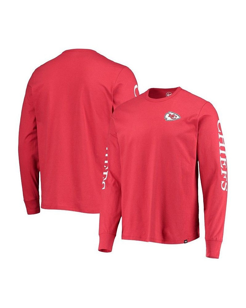 Men's Red Kansas City Chiefs Franklin Long Sleeve T-shirt $24.20 T-Shirts