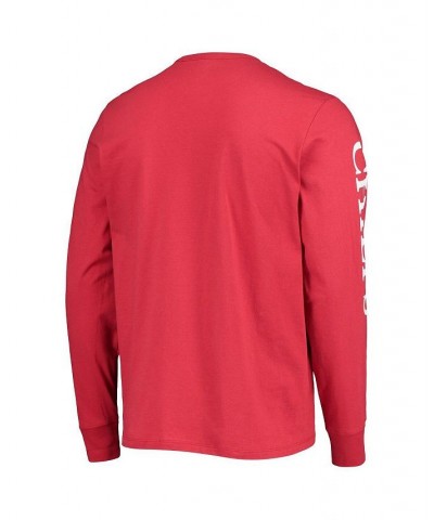 Men's Red Kansas City Chiefs Franklin Long Sleeve T-shirt $24.20 T-Shirts