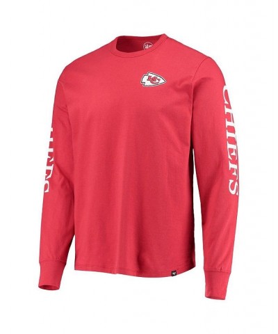 Men's Red Kansas City Chiefs Franklin Long Sleeve T-shirt $24.20 T-Shirts