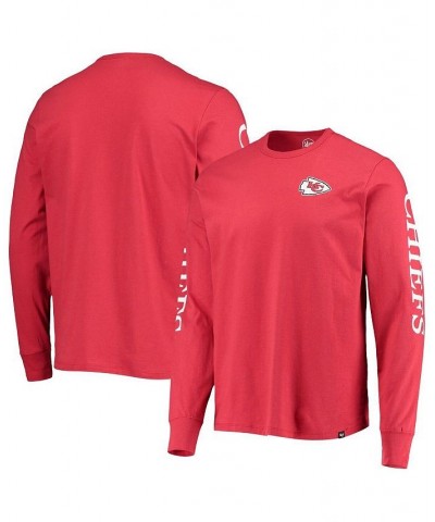 Men's Red Kansas City Chiefs Franklin Long Sleeve T-shirt $24.20 T-Shirts