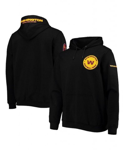 Men's Black Washington Football Team Logo Pullover Hoodie $40.70 Sweatshirt