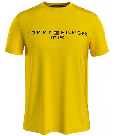 Men's Logo-Print Slim-Fit T-Shirt Yellow $26.54 T-Shirts