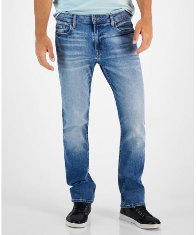 Men's Classic-Fit Mid-Rise Straight-Leg Jeans Red $37.76 Jeans