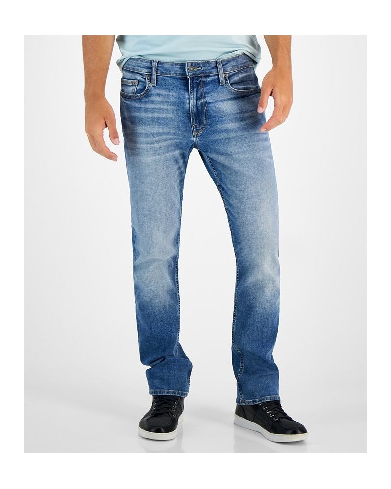 Men's Classic-Fit Mid-Rise Straight-Leg Jeans Red $37.76 Jeans