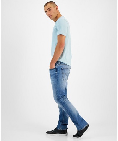 Men's Classic-Fit Mid-Rise Straight-Leg Jeans Red $37.76 Jeans