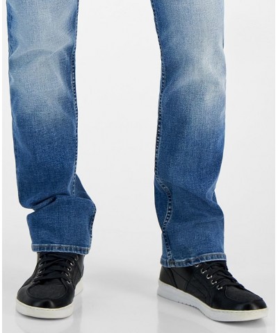 Men's Classic-Fit Mid-Rise Straight-Leg Jeans Red $37.76 Jeans