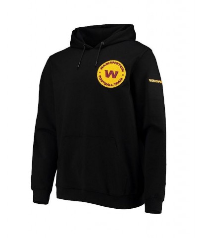 Men's Black Washington Football Team Logo Pullover Hoodie $40.70 Sweatshirt