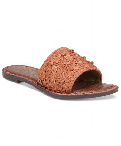 Giovanna Woven Raffia Slide Sandals PD01 $48.40 Shoes