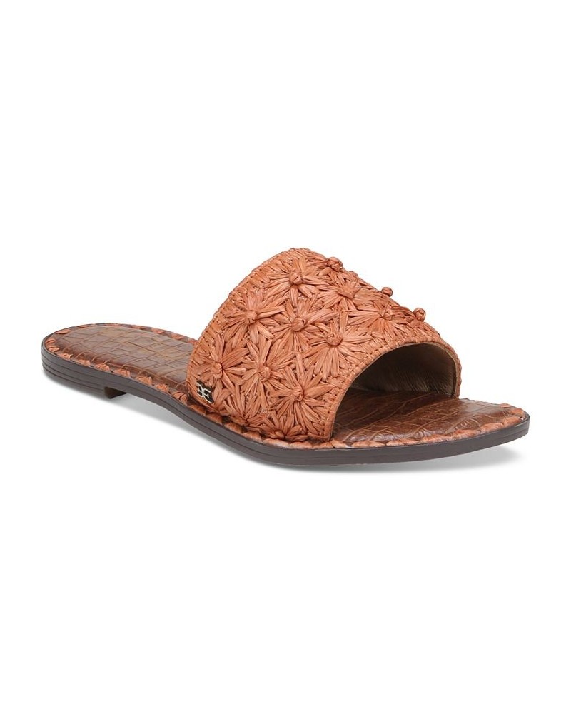 Giovanna Woven Raffia Slide Sandals PD01 $48.40 Shoes