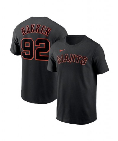 Men's Alyssa Nakken Black San Francisco Giants Name and Number T-shirt $26.99 T-Shirts