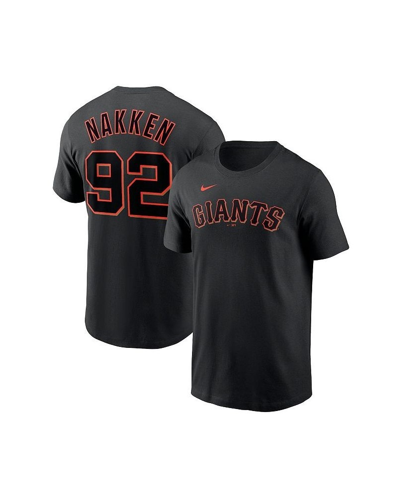 Men's Alyssa Nakken Black San Francisco Giants Name and Number T-shirt $26.99 T-Shirts