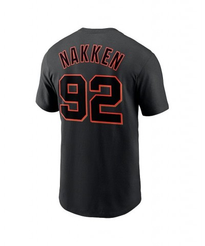 Men's Alyssa Nakken Black San Francisco Giants Name and Number T-shirt $26.99 T-Shirts