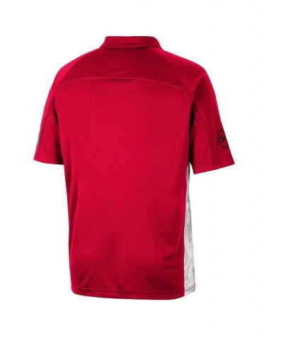 Men's Red Utah Utes OHT Military-Inspired Appreciation Snow Camo Polo Shirt $28.20 Polo Shirts