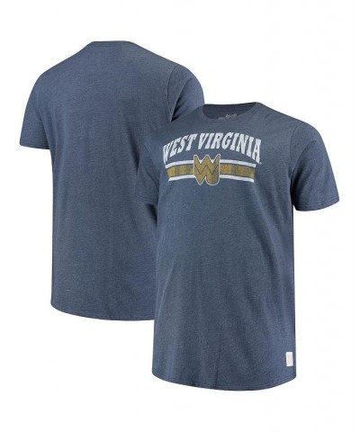 Men's Navy West Virginia Mountaineers Big and Tall Mock Twist T-shirt $29.49 T-Shirts