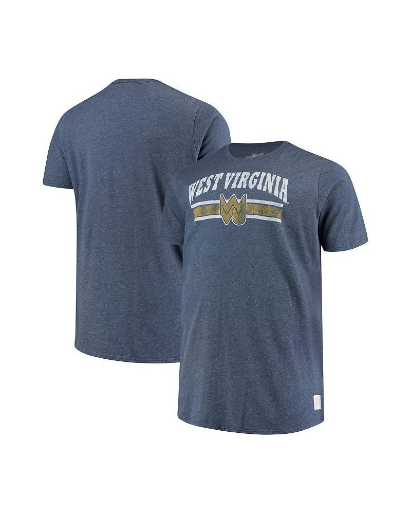 Men's Navy West Virginia Mountaineers Big and Tall Mock Twist T-shirt $29.49 T-Shirts