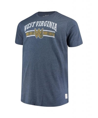 Men's Navy West Virginia Mountaineers Big and Tall Mock Twist T-shirt $29.49 T-Shirts