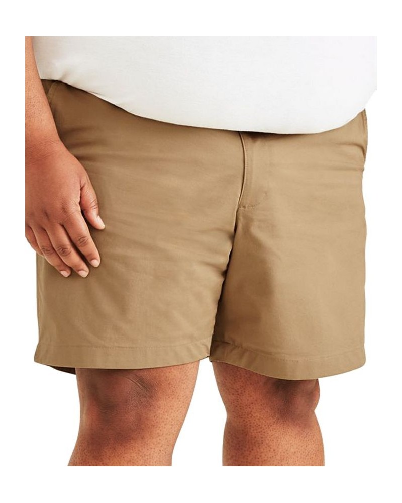 Men's Big & Tall Ultimate Supreme Flex Stretch Solid Shorts Tan/Beige $24.29 Shorts