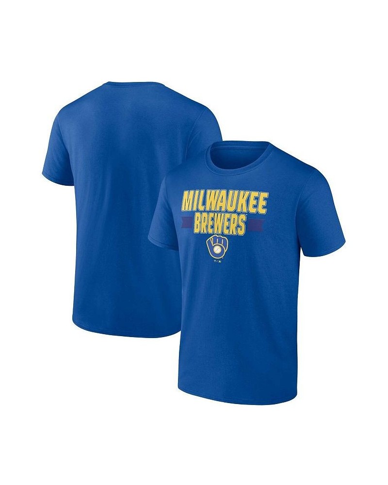 Men's Branded Royal Milwaukee Brewers Close Victory T-shirt $21.19 T-Shirts