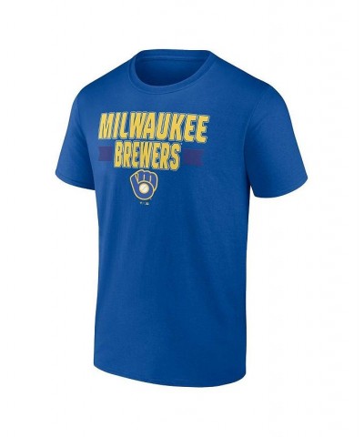 Men's Branded Royal Milwaukee Brewers Close Victory T-shirt $21.19 T-Shirts