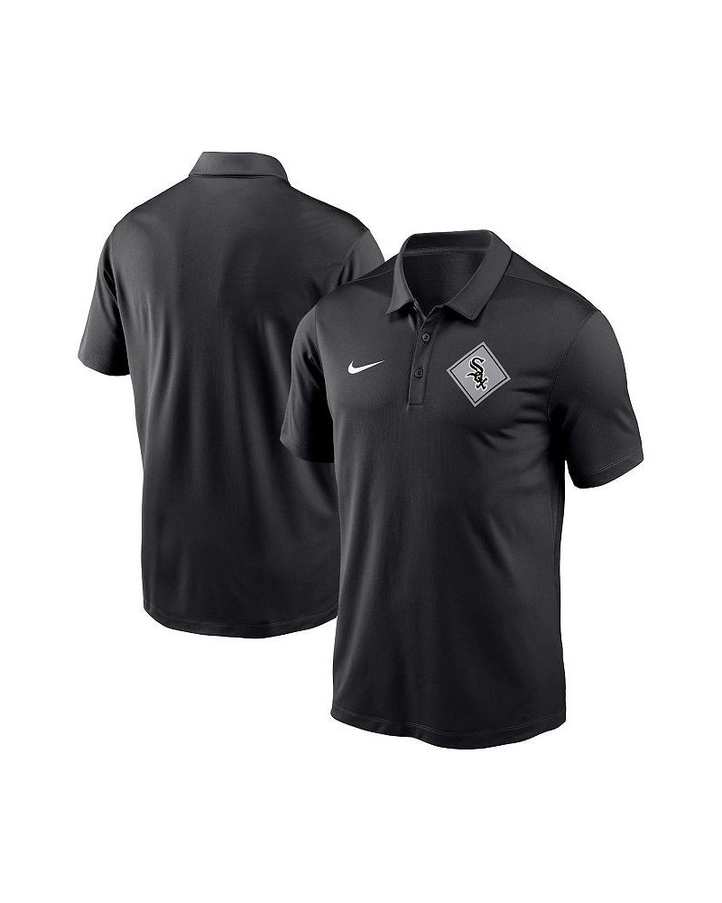 Men's Black Chicago White Sox Diamond Icon Franchise Performance Polo Shirt $33.14 Polo Shirts