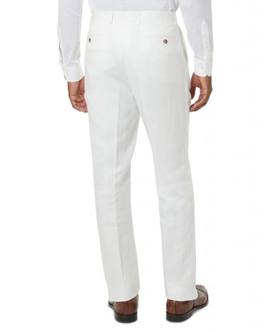 Men's Classic-Fit Linen Suit Pants White $26.00 Suits