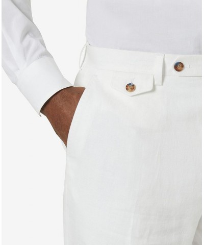 Men's Classic-Fit Linen Suit Pants White $26.00 Suits