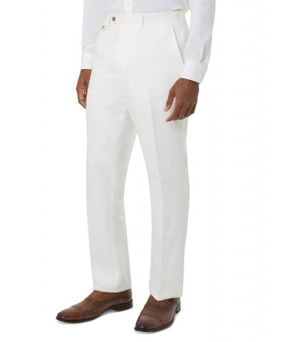 Men's Classic-Fit Linen Suit Pants White $26.00 Suits