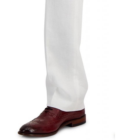 Men's Classic-Fit Linen Suit Pants White $26.00 Suits