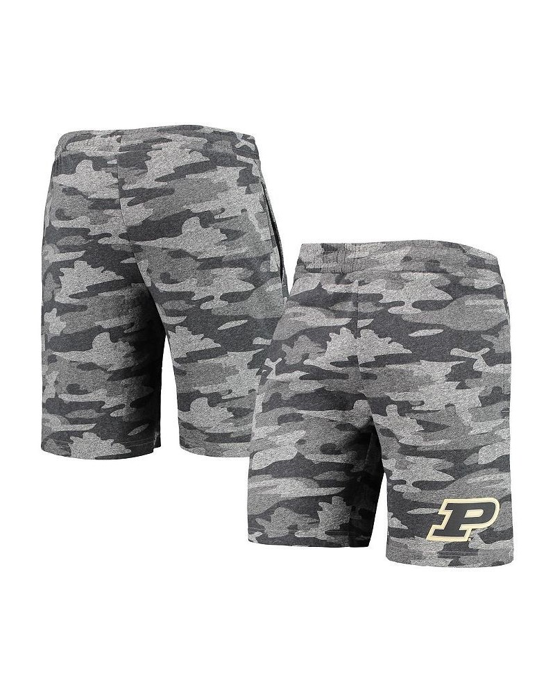 Men's Charcoal, Gray Purdue Boilermakers Camo Backup Terry Jam Lounge Shorts $21.50 Shorts