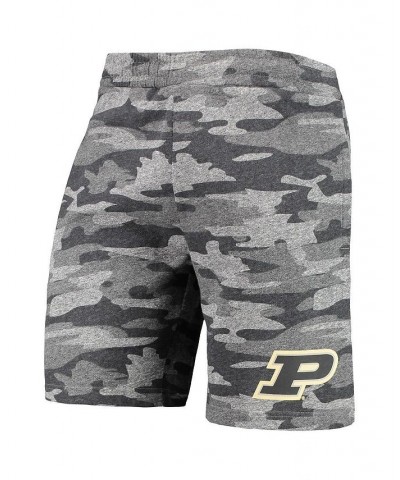 Men's Charcoal, Gray Purdue Boilermakers Camo Backup Terry Jam Lounge Shorts $21.50 Shorts