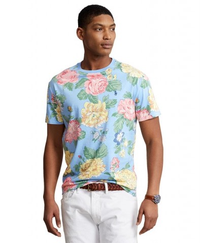 Men's Classic-Fit Floral Jersey T-Shirt Multi $39.75 T-Shirts