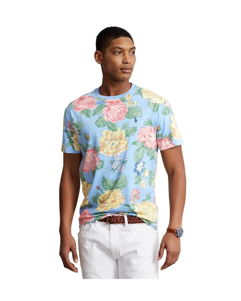 Men's Classic-Fit Floral Jersey T-Shirt Multi $39.75 T-Shirts