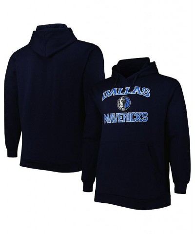 Men's Navy Dallas Mavericks Big and Tall Heart and Soul Pullover Hoodie $25.42 Sweatshirt