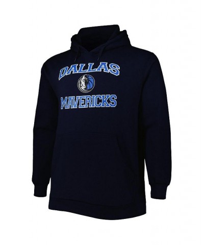 Men's Navy Dallas Mavericks Big and Tall Heart and Soul Pullover Hoodie $25.42 Sweatshirt